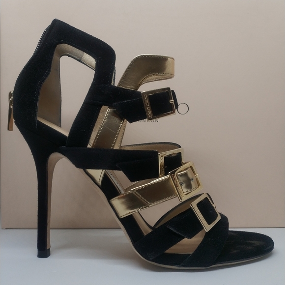Jimmy Choo Bronx Sandal Suede & Metallic Leather - Picture 9 of 16